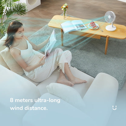 Jisulife Oscillating Desk Fan UPGRADED Version  FA13P ⁠Extendable Height Design 8000mAh