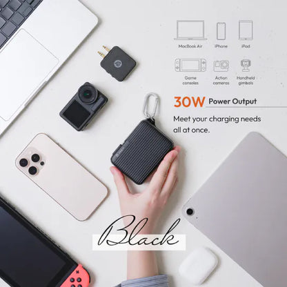 ADAM Elements VIONTA T1 10,000mAh Travel Power Bank with Built-In Cable CCC Certified