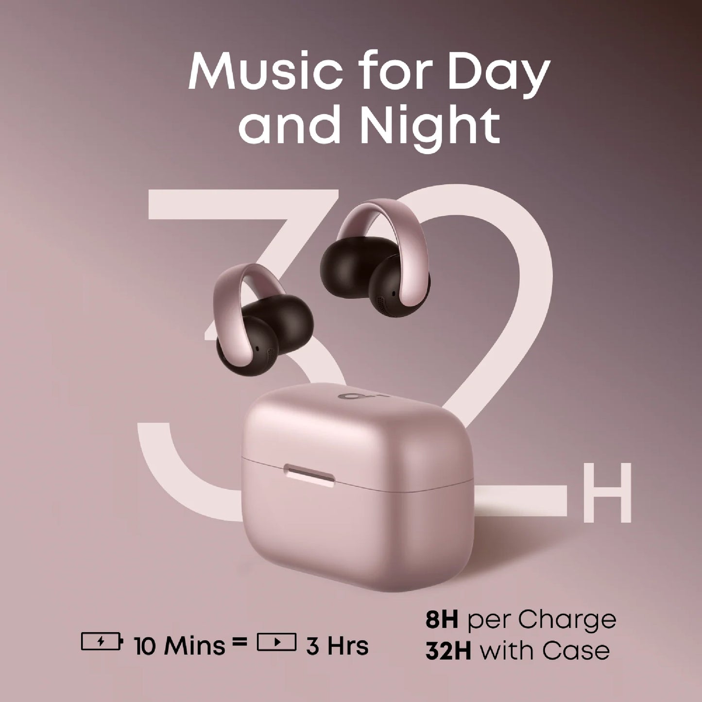 SOUNDCORE AeroClip By Anker Open-Ear Clip-On Earbuds with Adaptive Comfort AI-Boosted Clear Calls