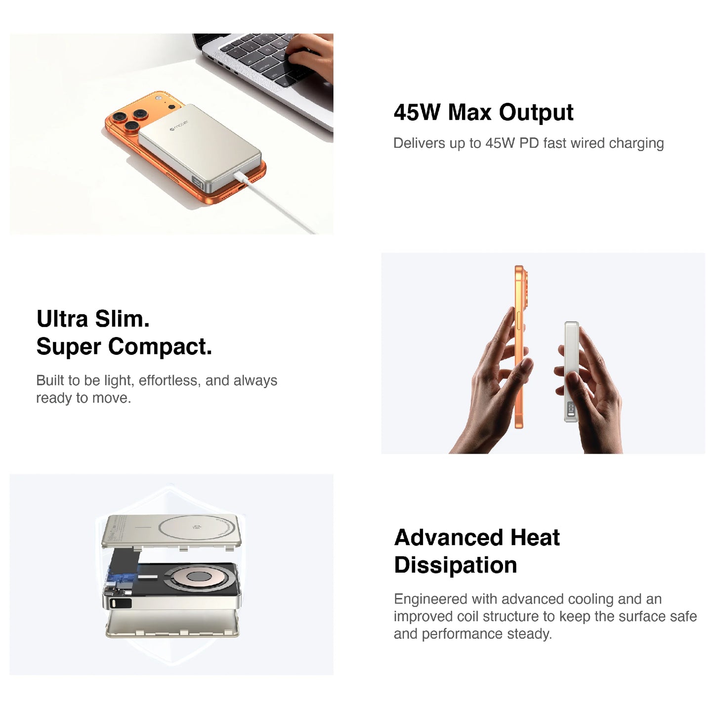 MAZER MagAir 31 CCC Certified & Qi2 25W Magnetic Power Bank 10000mAh