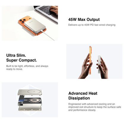MAZER MagAir 31 CCC Certified & Qi2 25W Magnetic Power Bank 10000mAh
