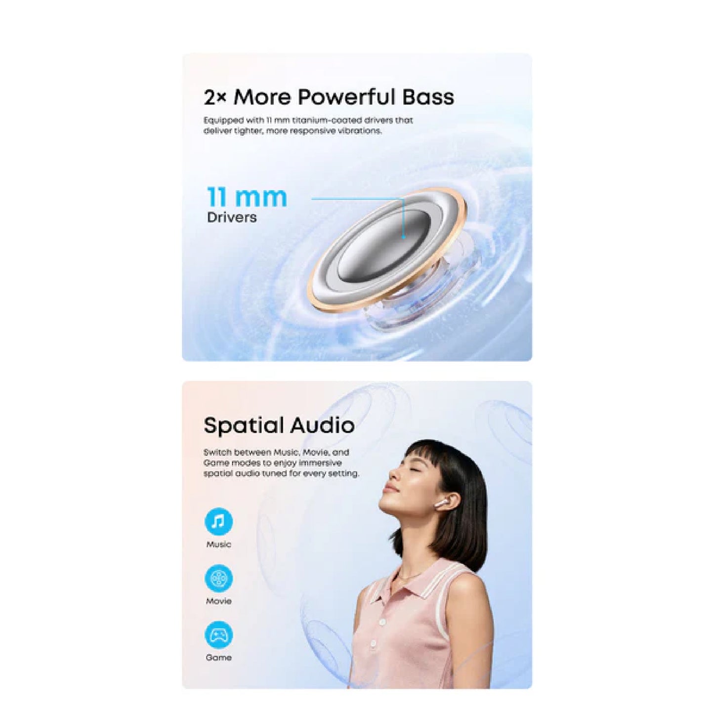 SOUNDCORE R60i By Anker with ANC Adaptive Noise Cancelling Wireless Earbuds Up to 50H Playtime