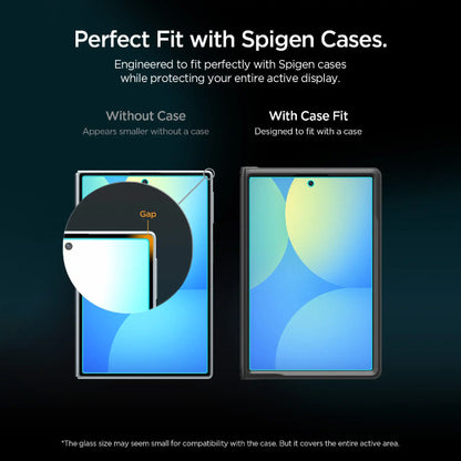 [2 Pack] Spigen Glas.tR EZ Fit HD Tempered Glass for Samsung Galaxy Z Fold 8