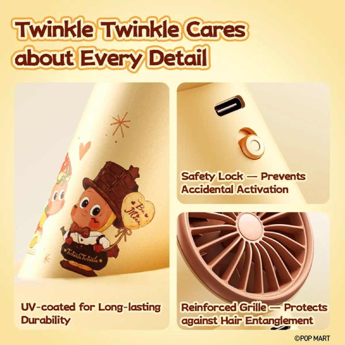 Jisulife x POP MART TWINKLE TWINKLE Handheld Fan Pro1 S Gift Box 5000mAh 9m/s High-Speed Airflow