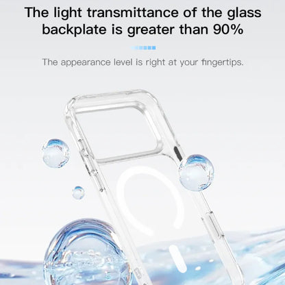 Hoda Crystal Ultra Magnetic Glass Case for iPhone 18 Pro Max / 18 Pro / 17 Pro Max / 17 Pro