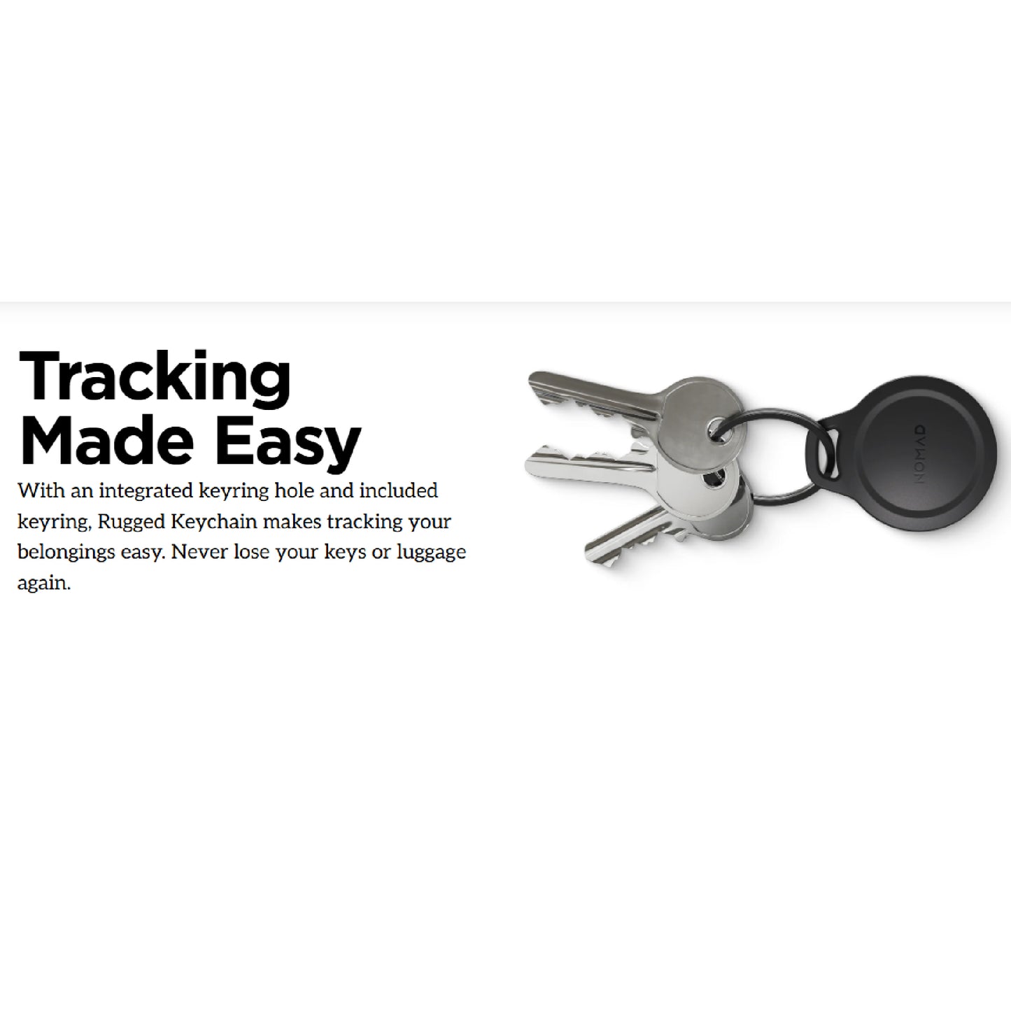 [ Twin Pack ] Nomad Rugged Keychain for AirTag