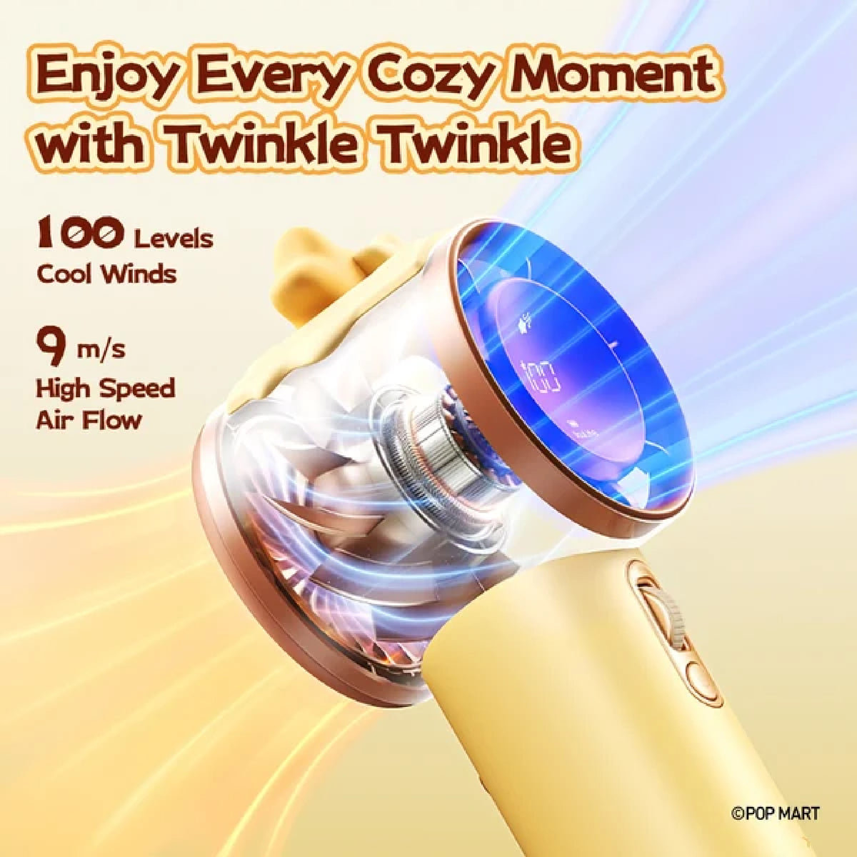 Jisulife x POP MART TWINKLE TWINKLE Handheld Fan Pro1 S Gift Box 5000mAh 9m/s High-Speed Airflow