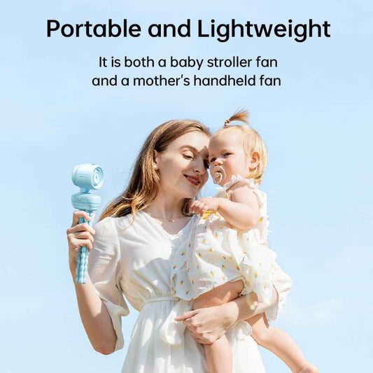 JisuLife Stroller Fan Life 4 ( 5000mAh ) Octopus / Clip Fan 38H Long Battery with Night Light