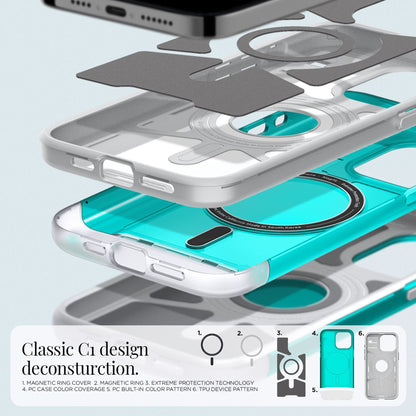 Spigen Classic C1 MagFit for iPhone 15 Series - Magsafe Compatible - Forexengineer -Malaysia- 8809896749565-8809896750738-8809896749572-8809896750745-8809896749589-8809896750752