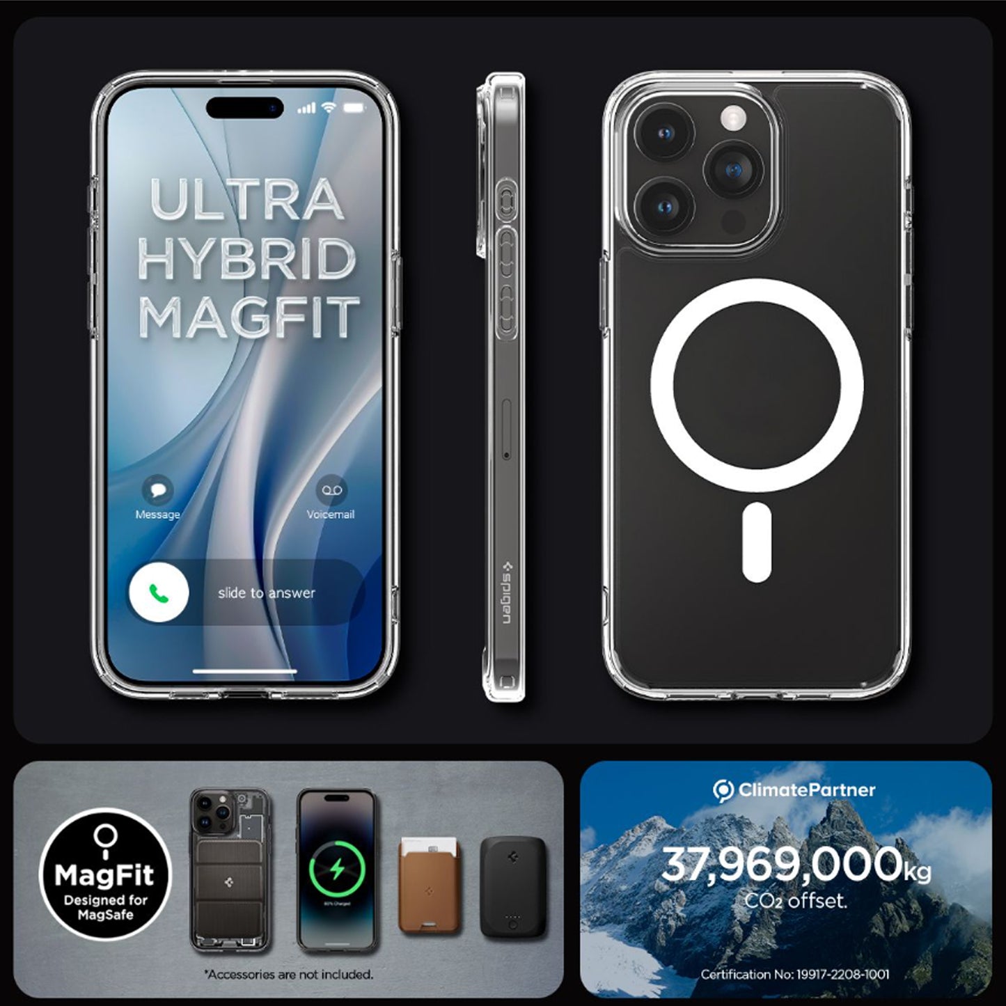 Spigen Ultra Hybrid MagFit for iPhone 14 Series - With Kickstand and Magsafe Compatible