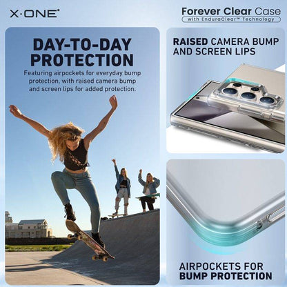 X.One Forever Clear ( Anti-Yellowing ) Phone Case for Samsung Galaxy S24 Series - Magsafe Compatible - Forexengineer -Malaysia- 656575775439-656575775448-656575775425