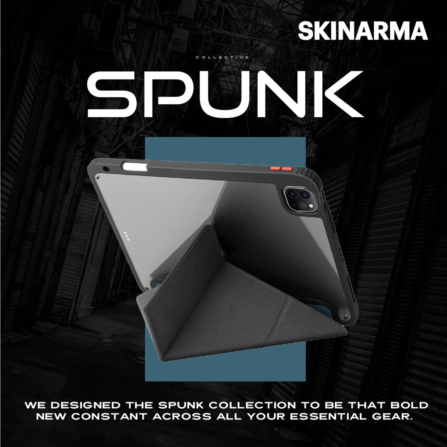 SKINARMA Spunk for iPad Pro 11” ( 3rd / 4th Gen ) / iPad Air 10.9” ( 4th / 5th Gen ) - Integrated Apple Pencil slot