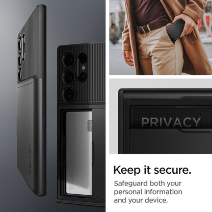 Spigen Slim Armor CS for Samsung Galaxy S24 Ultra - Built-in wallet and S Pen Compatible - Forexengineer -Malaysia- 8809971221924-8809971221917