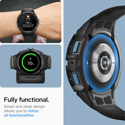 [ Case and Band ] Spigen Rugged Armor Pro for Samsung Watch - Black - Forexengineer -Malaysia- 8809896748018-8809896748049-8809896748117-8809811867268-8809811868197-8809811868241-8809896748070
