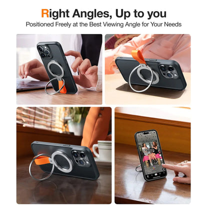 Torras Omni Ring Magnetic Phone Grip Holder Kickstand for iPhone MagSafe Series / MagSafe Case - Forexengineer -Malaysia- 6938075667375-6938075667382-6938075667368-6938075667344-6938075667351