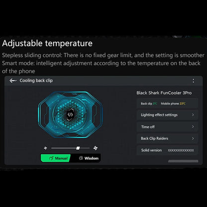 Black Shark FunCooler 3 Pro Fast  Cooling Fan with RGB Lighting Effect for Phone and Tablet - Forexengineer -Malaysia- 6971409209599-6975498360308