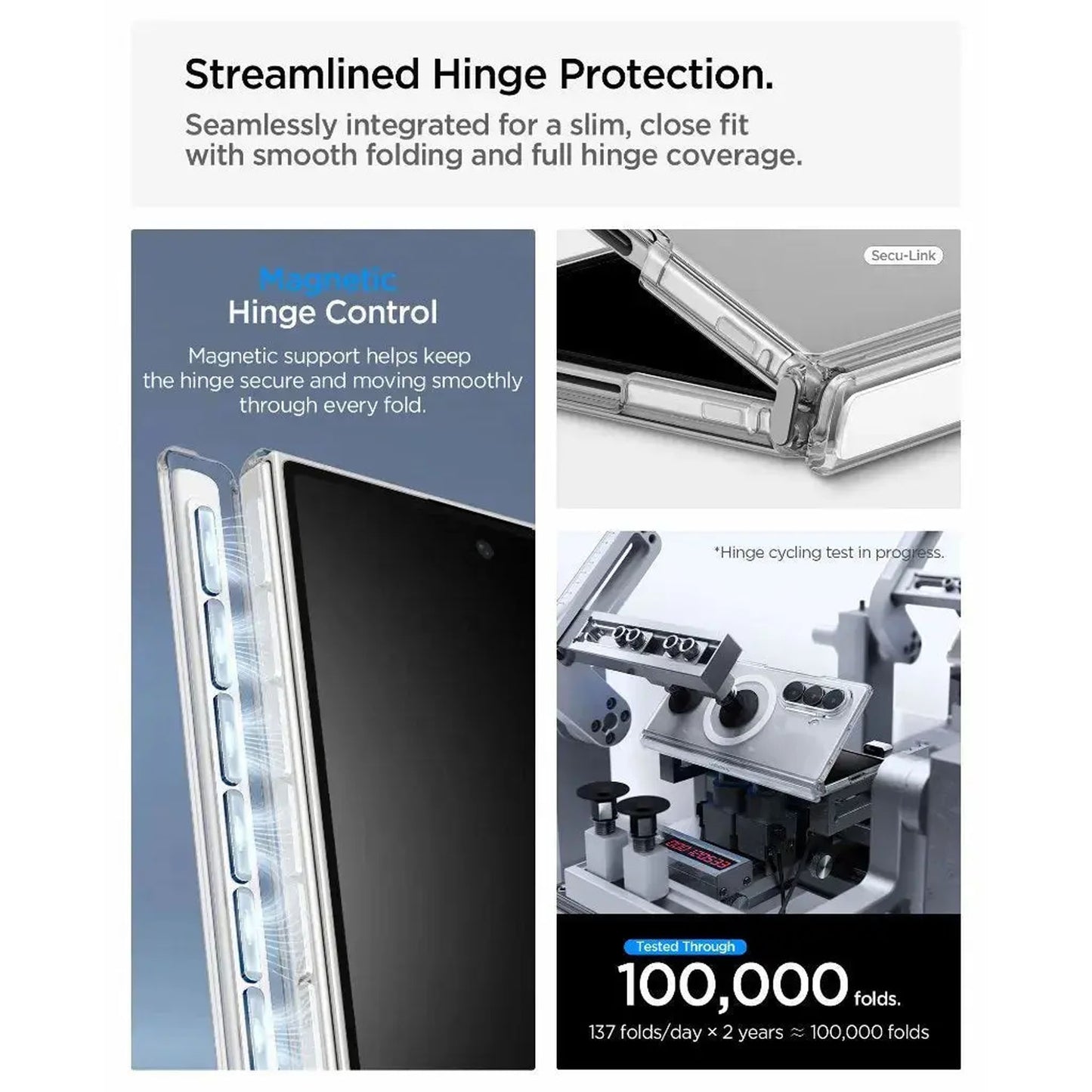 Spigen Ultra Hybrid Pro MagFit Magnetic Case for Samsung Galaxy Z Fold 8 Ultra