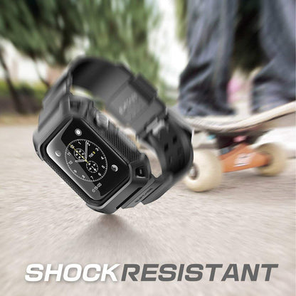 Supcase Unicorn Beetle Pro Rugged Protective Case and Wristband for Apple Watch Ultra / Ultra 2 ( 49mm ) with 2 Pack Glass - Black - Forexengineer -Malaysia- 843439120921