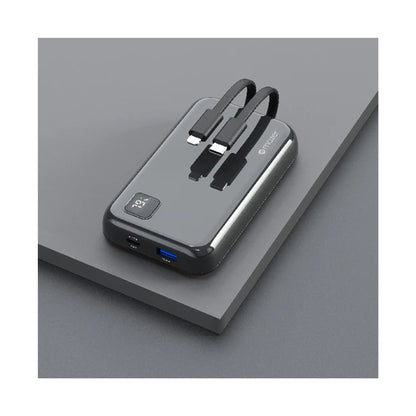 Mazer PowerCharge Link 10,000mAh PD20W (Built-in Lightning & USB C Cables) Power Bank - Forexengineer -Malaysia