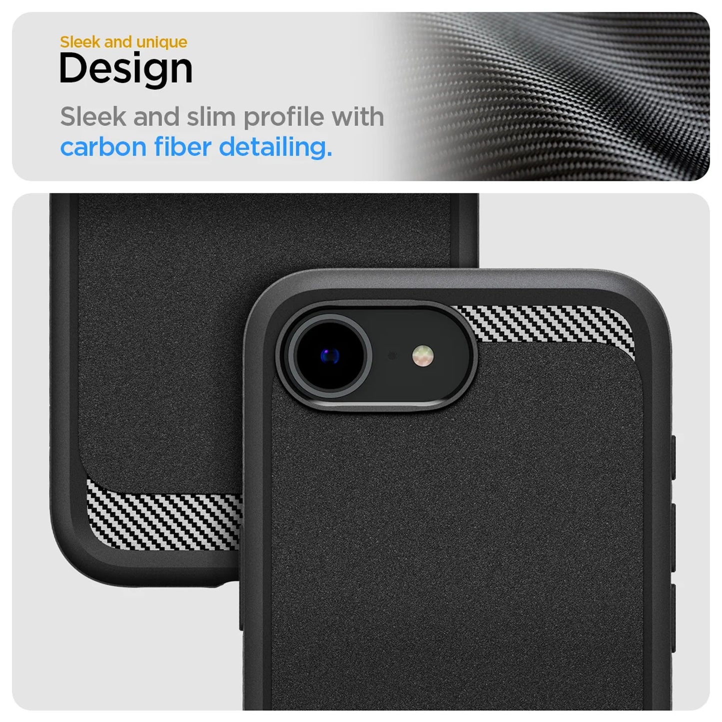 Spigen Rugged Armor MagFit Case for iPhone 17e / 16e - Slim Magnetic Case