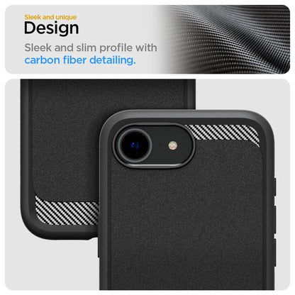 Spigen Rugged Armor MagFit Case for iPhone 17e / 16e - Slim Magnetic Case