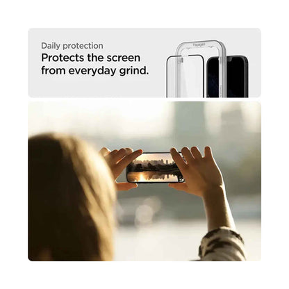 [2 PACK] Spigen Screen Protector AlignMaster for iPhone 13 Pro Max / iPhone 14 Plus - Clear - Forexengineer -Malaysia- 8809811851144