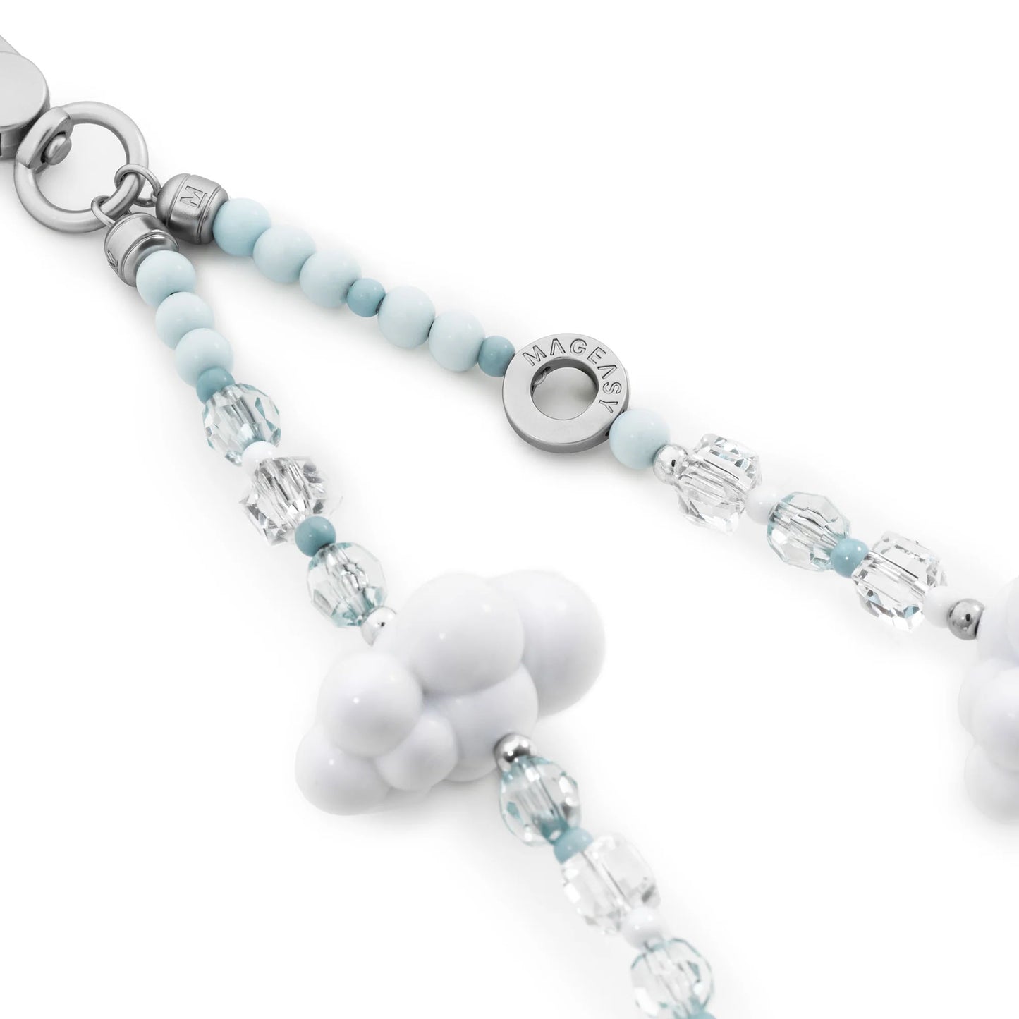 MAGEASY Beaded Wrist Strap + Strap Card - 360° Rotating Metal Buckle