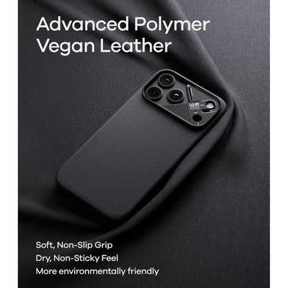 AULUMU A18 Particle Vegan Leather Case for iPhone 18 Pro Max / 18 Pro / 17 Pro Max / 17 Pro with Camera Control Button