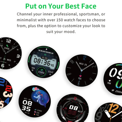 Black Shark S1 Pro Smartwatch 15 Days Battery Life , Build in AI Chatbot , Heatlh Monitoring & Bluetooth Call - Forexengineer -Malaysia- 6974521492191-6974521492207