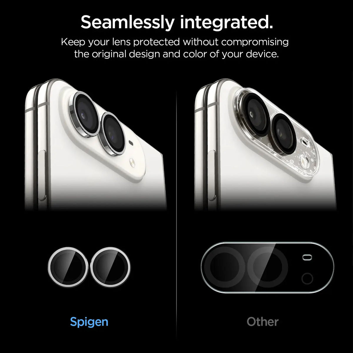 [2 Pack] Spigen Glas.tR EZ Fit Optik Pro Lens Protector for iPhone Duo with Auto-alignment Installation Kit