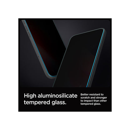 [1 PACK] Spigen Glas.tR EZ Fit HD Tempered Glass Screen Protector for iPhone 16 & 15 Series - Privacy - Forexengineer -Malaysia