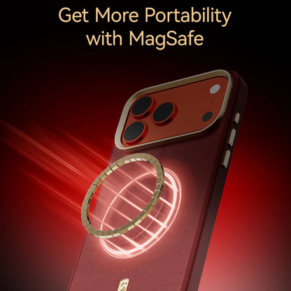 Raptic Urban Nano Case for iPhone 17 Pro Max - Exquisite Premium Leather Magsafe Compatible