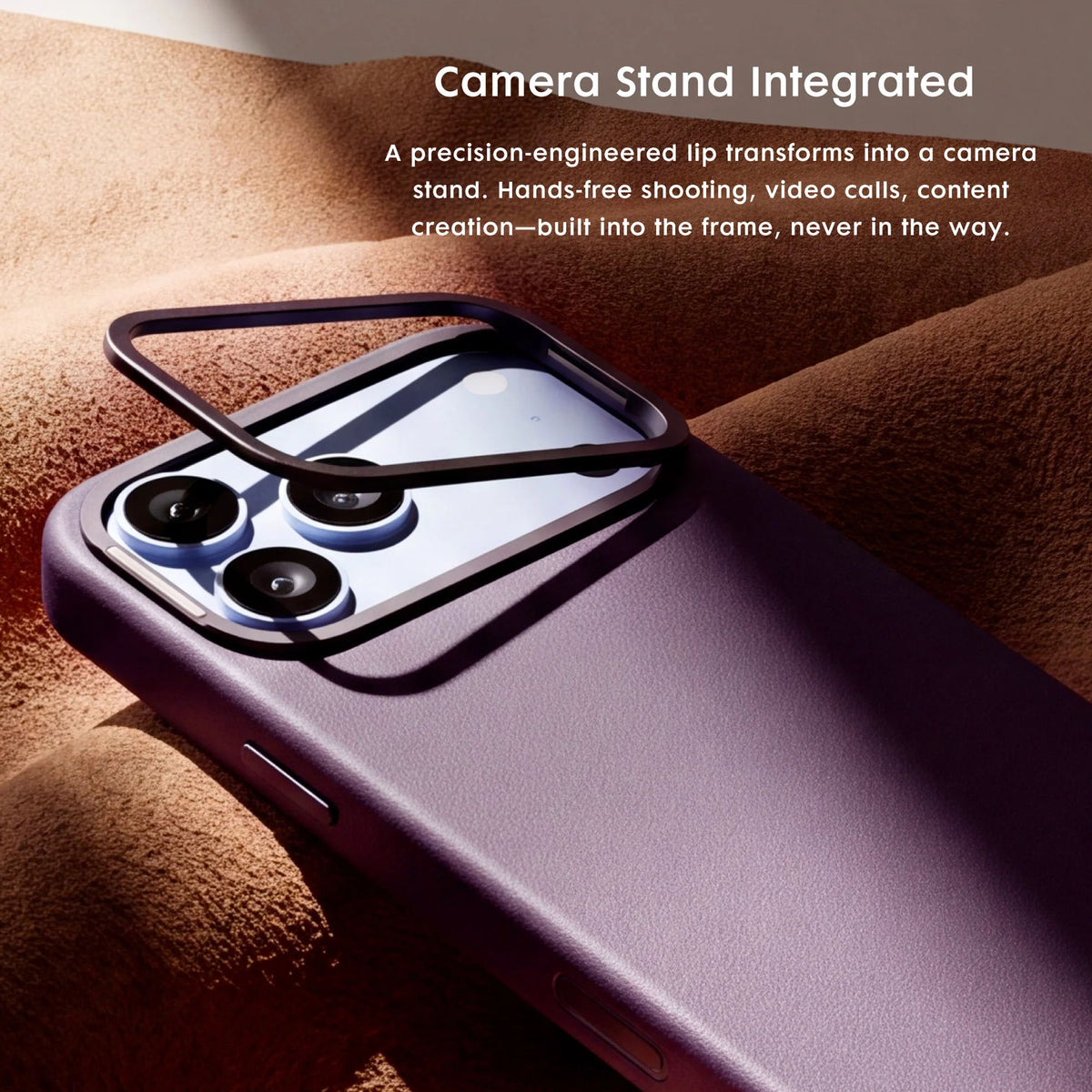 Laut Luxedge Vegan Leather Case with Camera Stand for iPhone 18 Pro Max / 18 Pro / 17 Pro Max / 17 Pro with Camera Control Button