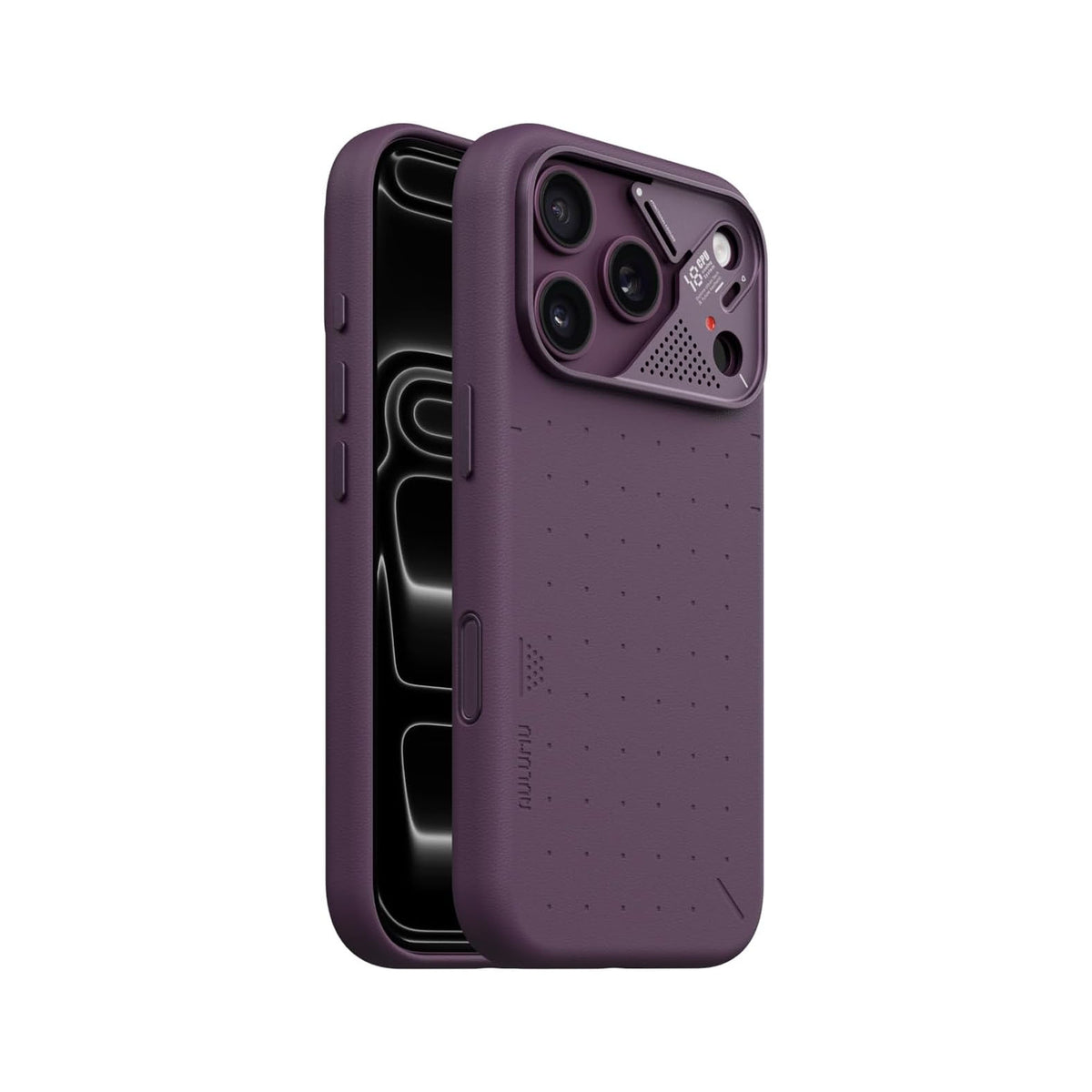 AULUMU A18 Particle Vegan Leather Case for iPhone 18 Pro Max / 18 Pro / 17 Pro Max / 17 Pro with Camera Control Button