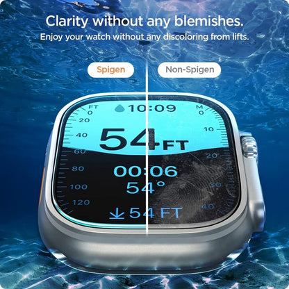 Spigen Apple Watch Ultra / Ultra 2 49mm Glas.tR Ezfit (2pack) - Forexengineer -Malaysia- 8809811869736