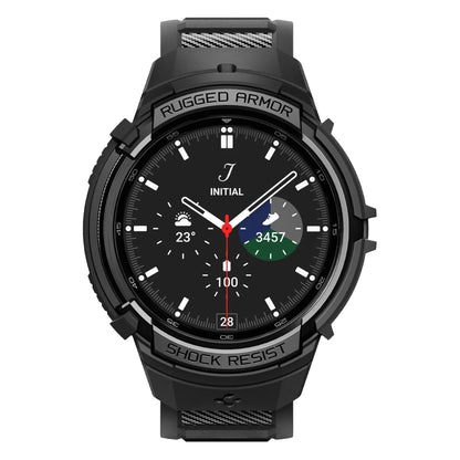 [ Case and Band ] Spigen Rugged Armor Pro for Samsung Watch - Black - Forexengineer -Malaysia- 8809896748018-8809896748049-8809896748117-8809811867268-8809811868197-8809811868241-8809896748070