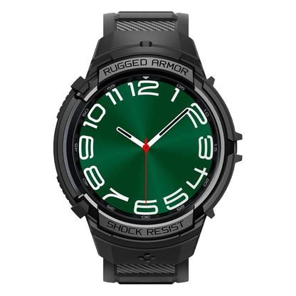 [ Case and Band ] Spigen Rugged Armor Pro for Samsung Watch - Black - Forexengineer -Malaysia- 8809896748018-8809896748049-8809896748117-8809811867268-8809811868197-8809811868241-8809896748070
