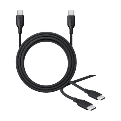 PITAKA Flex Braided Cable USB C To C - USB 2.0 60W Charging / 480Mbps Data Transfer - Forexengineer -Malaysia- 7493554150216