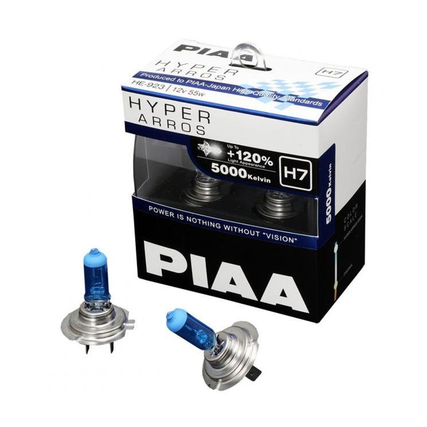 [1 Year Warranty] PIAA Hyper Arros 5000k Halogen Bulb H1 / H3 / H4 / H7 / H8 / H11 / HB3 / HB4 - 2 pcs Bulb