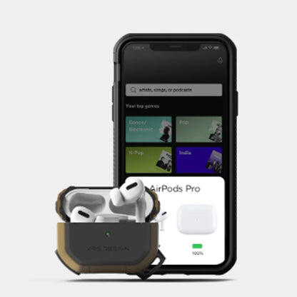 VRS Design Active Case for AirPods Pro - Carabiner Included - Forexengineer -Malaysia- 8809711424370-8809711424387-8809711424363