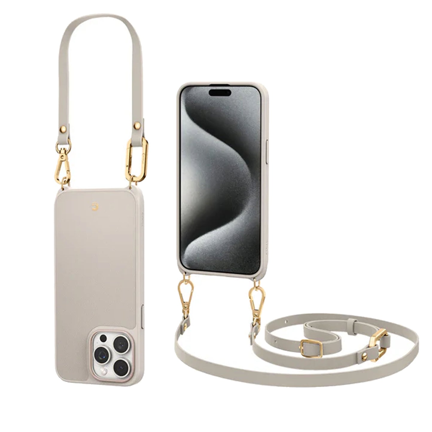 Spigen Cyrill Classic Charm Mag for iPhone 15 Series - Comes with Aux-Leather Strap and Magsafe Compatible