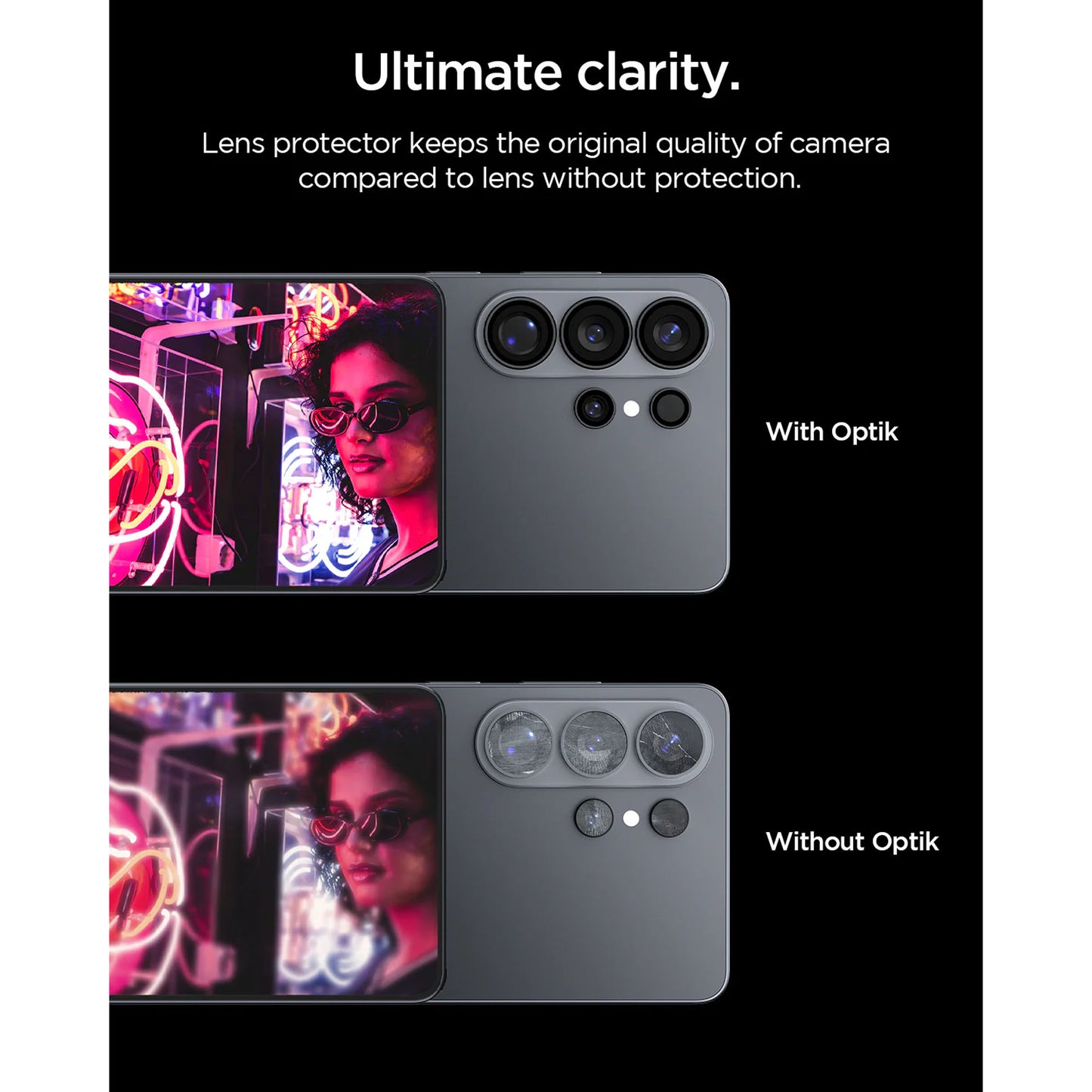 [2 PACK] Spigen Glas.tR EZ Fit Optik Pro HD for Samsung Galaxy S26 Ultra / S25 Ultra / S24 Ultra