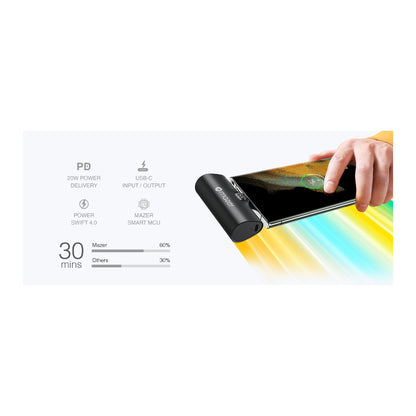 Mazer Super Mini Pocket - Built-in USB-C Connector 5000mAh PD20W Power Bank - Forexengineer -Malaysia