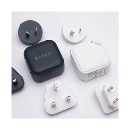 Mazer GaNPrestige 66W GaN Wall Charger with Travel Pins (3 Ports) with 1.5M USB-C Cable - Forexengineer -Malaysia