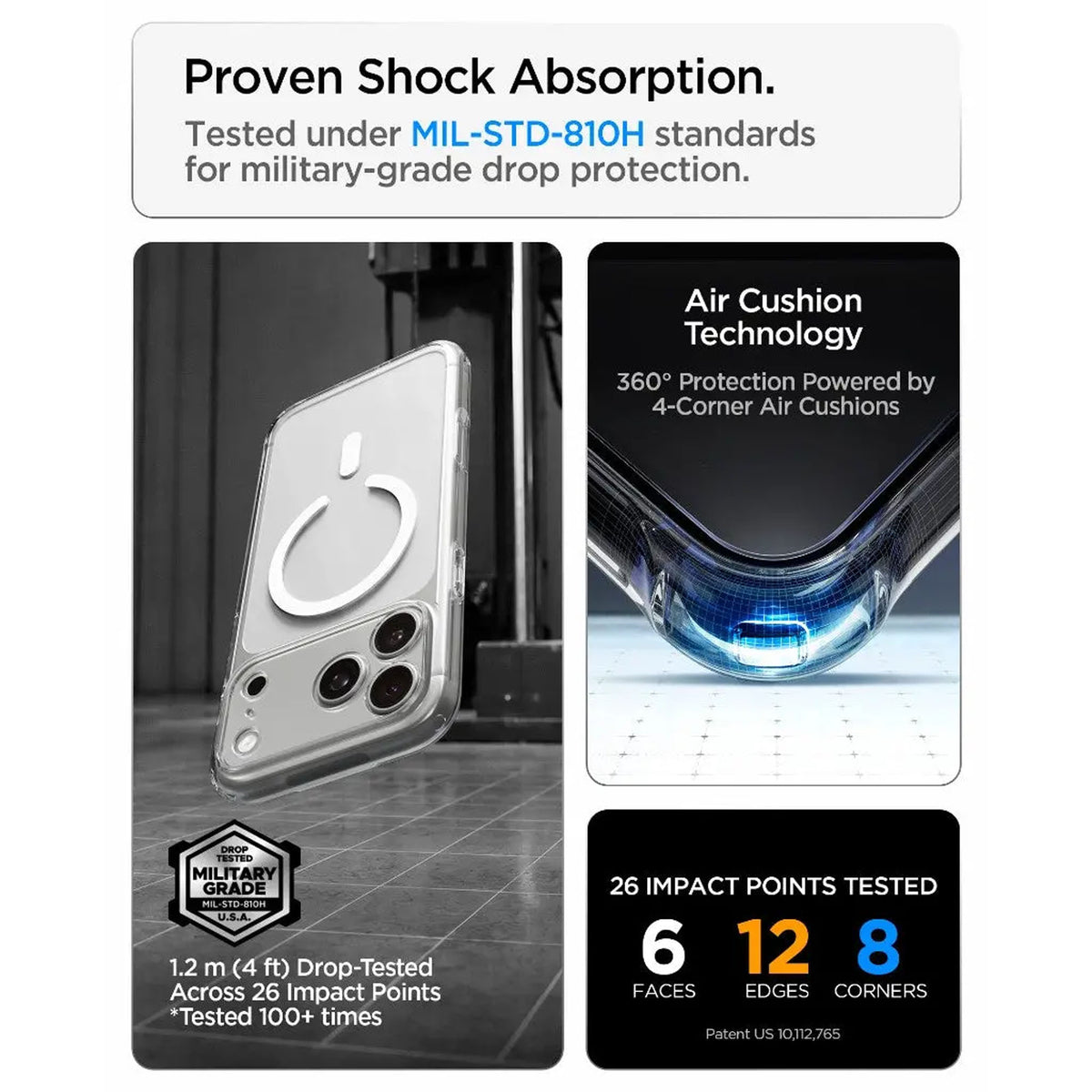Spigen Ultra Hybrid MagFit Magnetic Case for iPhone 18 Pro Max / 18 Pro / 17 Pro Max / 17 Pro