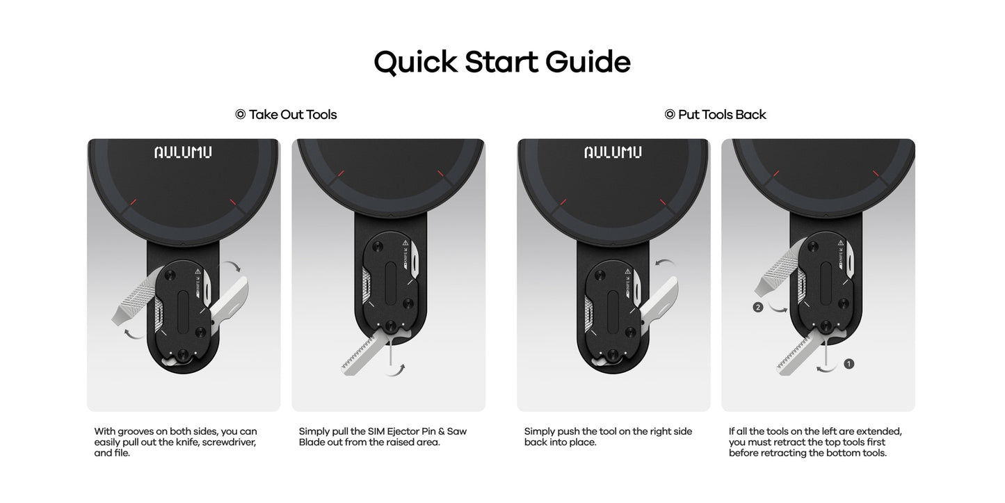 AULUMU G05 Pro Multi-Function Mag Kickstand WITH Built-In Mini Tool Kit