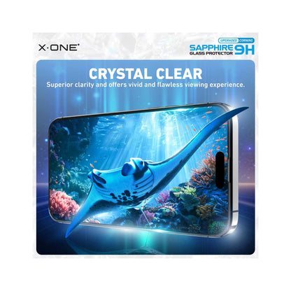 X.One Sapphire Series ( Upgraded Corning ) Full Screen Tempered Glass for iPhone 16 Series - With Installer Kit - Forexengineer -Malaysia