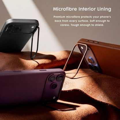Laut Luxedge Vegan Leather Case with Camera Stand for iPhone 18 Pro Max / 18 Pro / 17 Pro Max / 17 Pro with Camera Control Button
