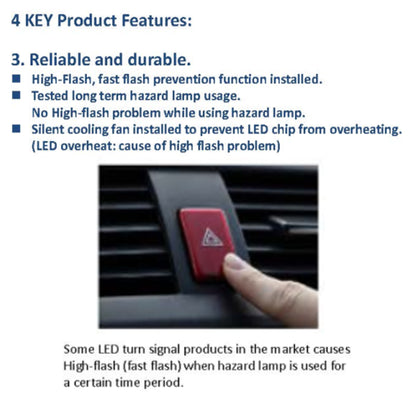 [ T20 / S25 Socket ] PIAA LED Turn Signal Bulb Amber 1100LM 12v 21w - Build in Resist Series - Forexengineer -Malaysia- 4960311057048-4960311057055