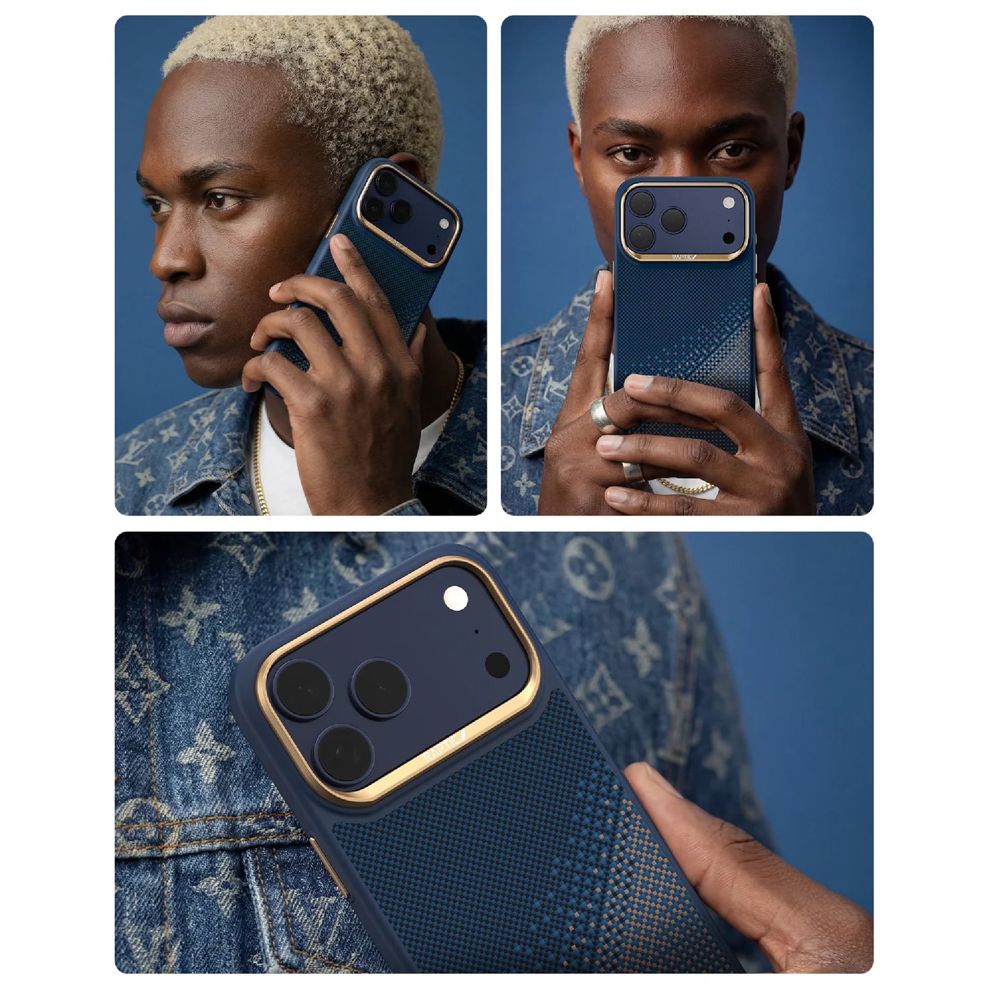 Raptic Aramid Dual Ultra Case Serenity Series for iPhone 17 Pro Max - Aerospace-Grade Aramid Strength